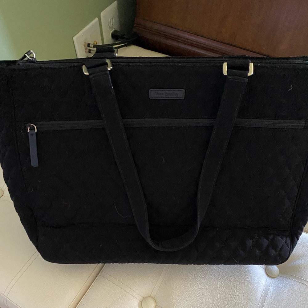 Vera Bradley Laptop Tote and Clutch Wallet Bundle